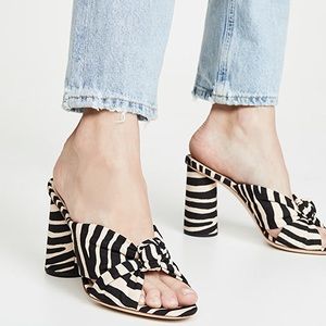 Loeffler Randall coco high heel knot slide size 7